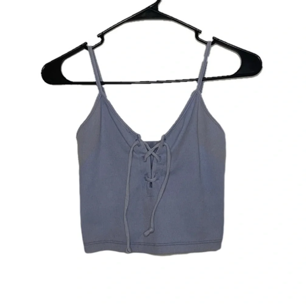 Brandy Melville lace-up cropped top - Picture 1 of 2